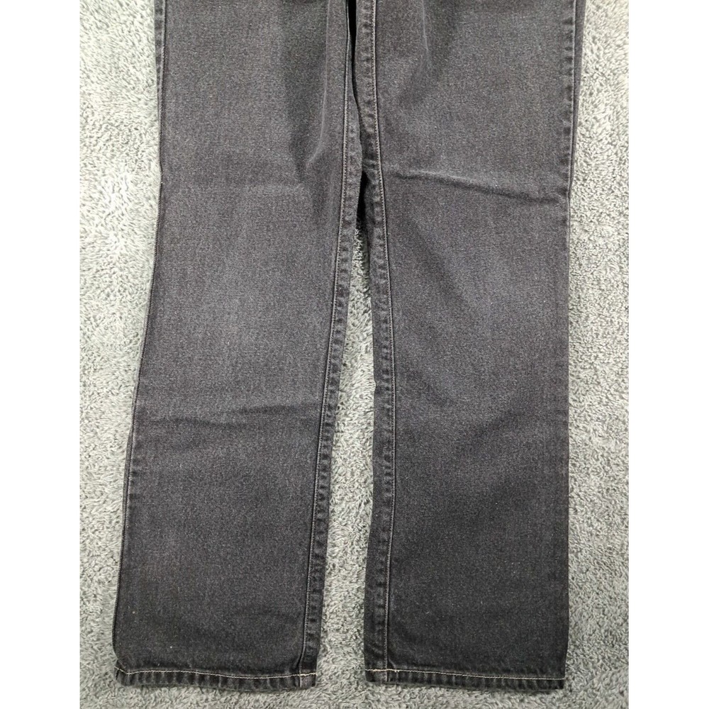 Guess Jeans Womens Sz 32 Black Straight Leg Denim Blue USA 100% Cotton - Picture 4 of 11